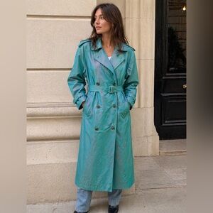 Jones New York Vintage Iridescent Trench Coat